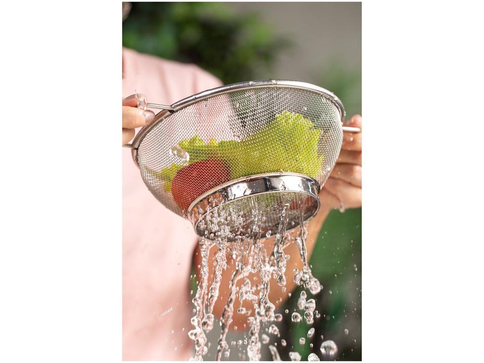 Escorredor de Frutas e Verduras Inox - 1