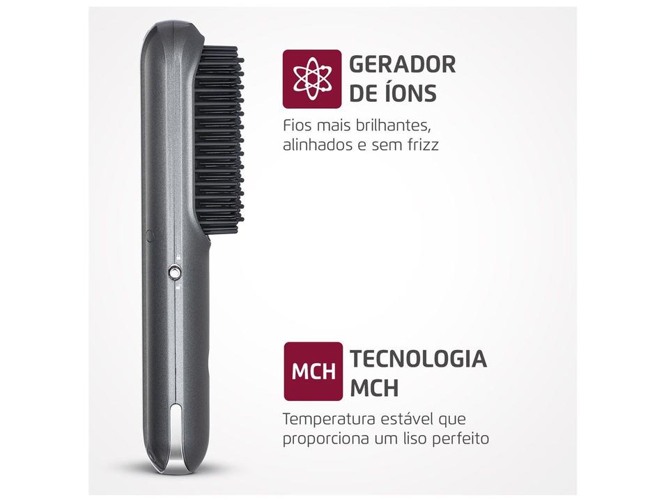 Escova Alisadora Mondial Space Shine Go Cerâmica com Íons 210°C EA-0 - 2