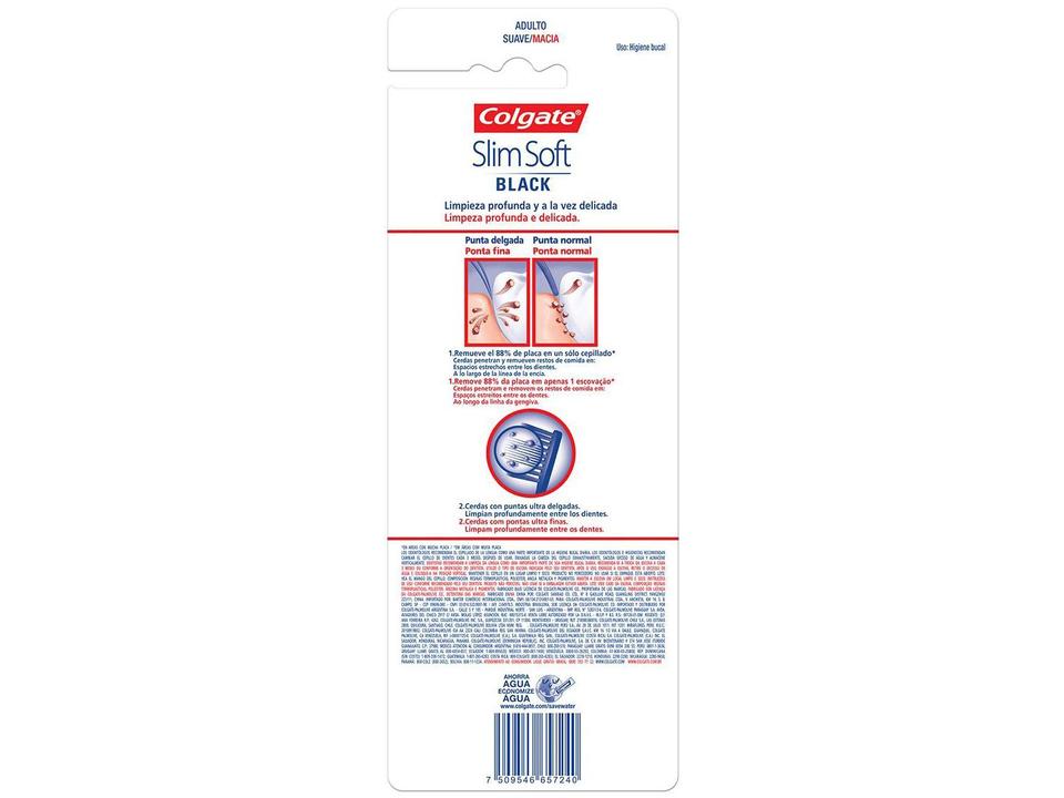 Escova de Dente Colgate Slim Soft Black - 5