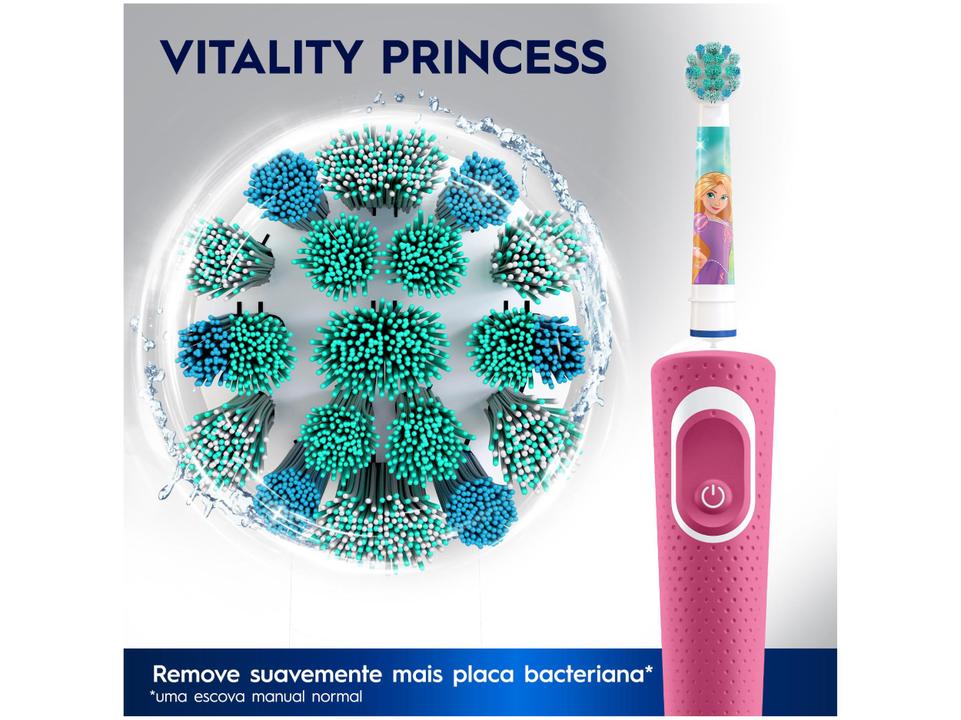 Escova de Dente Elétrica Infantil Disney Princess - 5