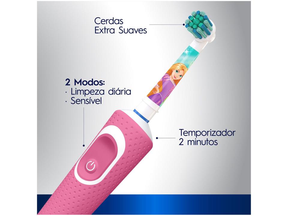 Escova de Dente Elétrica Infantil Disney Princess - 1