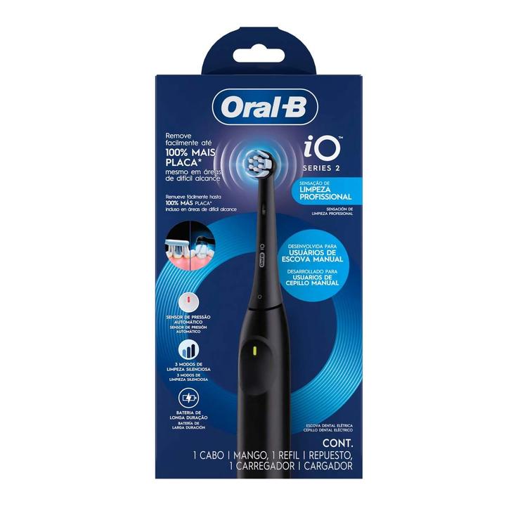 Escova de Dente Elétrica Oral-B iO2, 1 Cabo + 1 Refil + Carregador - 13