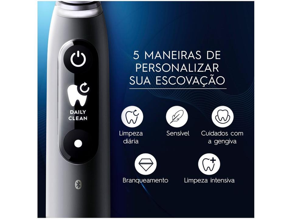 Escova de Dente Elétrica Oral-B iO6, 1 Cabo + 4 Refis + Carregador + Estojo - 4