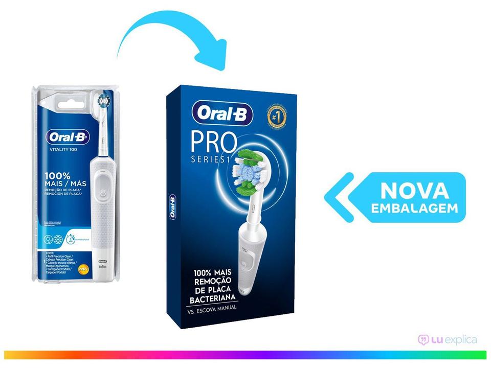 Escova de Dente Elétrica Oral-B PRO Series 1 Branca Recarregável - 2