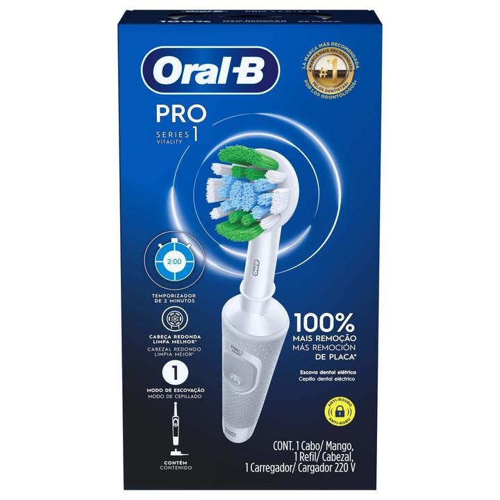 Escova de Dente Elétrica Oral-B PRO Series 1 Branca Recarregável - 7