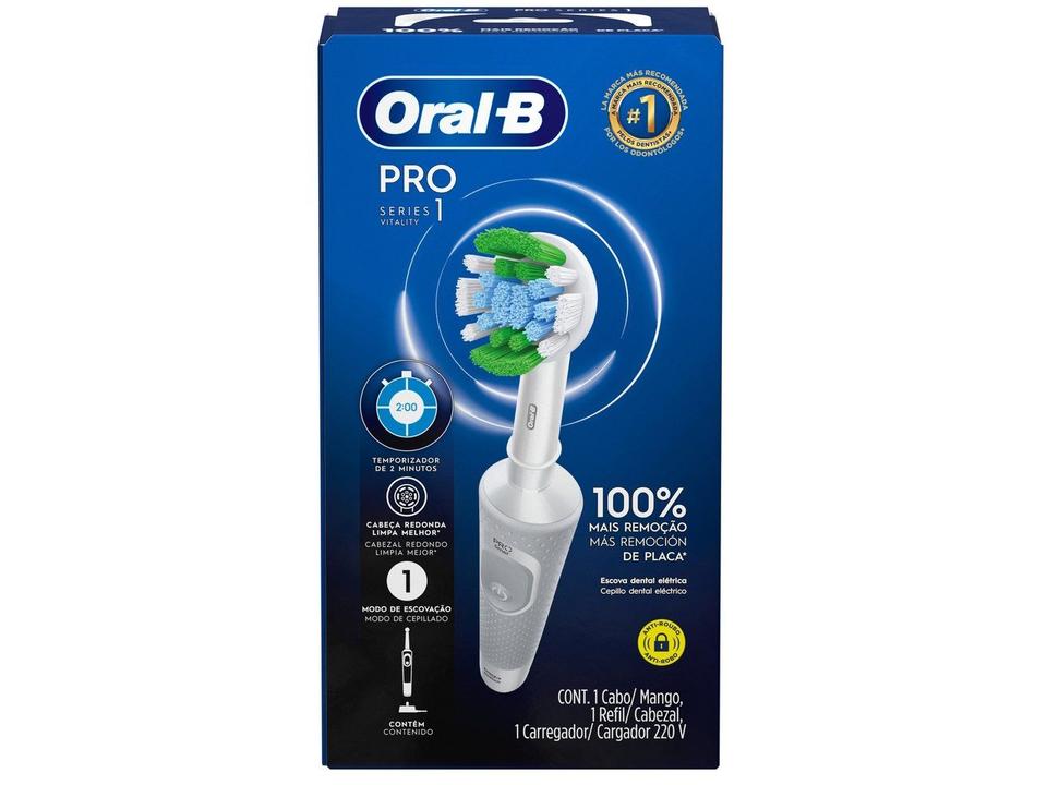 Escova de Dente Elétrica Oral-B PRO Series 1 Branca Recarregável - 11