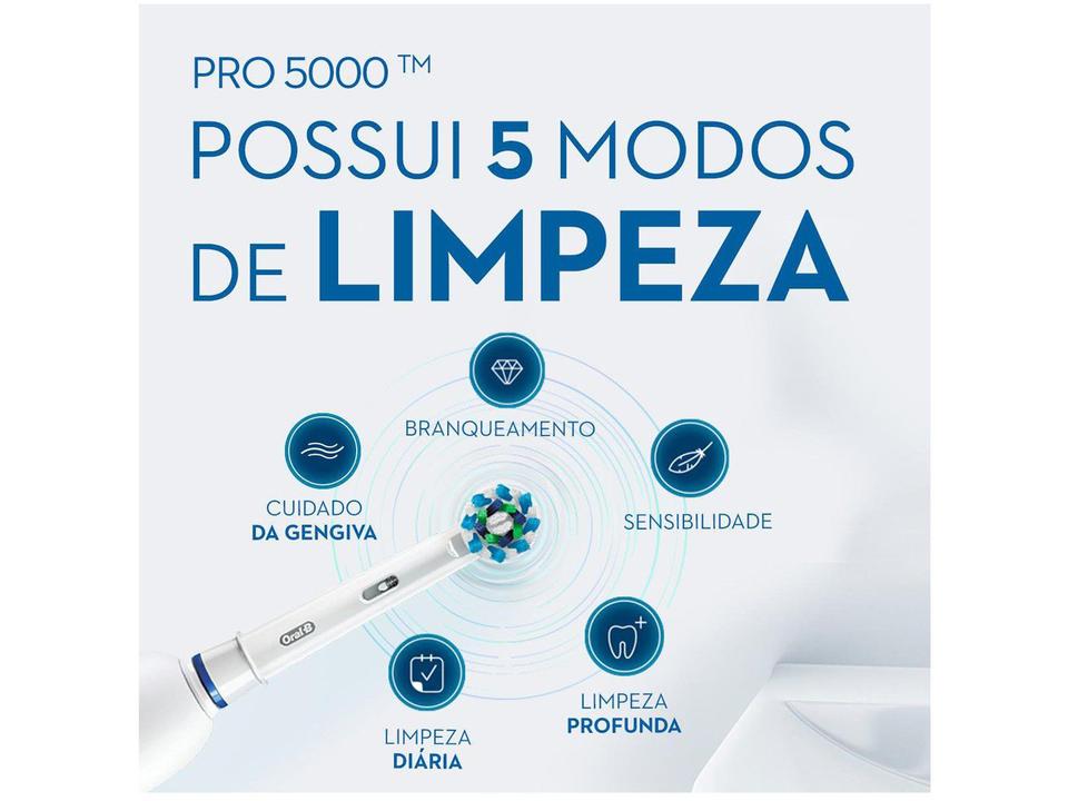 Escova de Dente Elétrica Oral-B - Professional Care 5000 com Sensor de Pressão - 110 V - 5