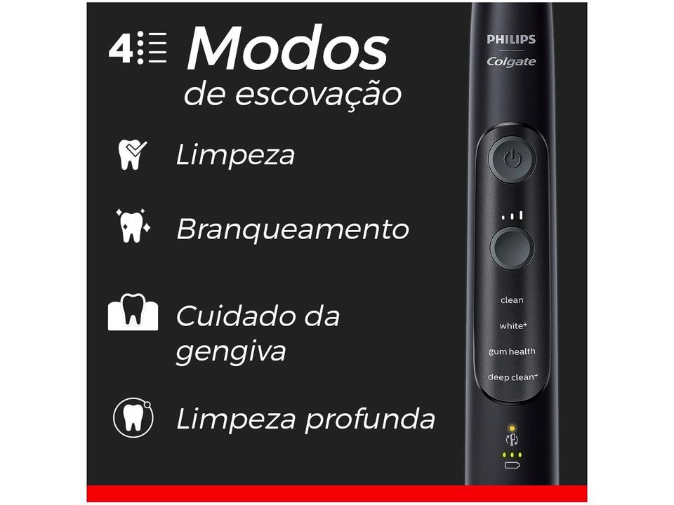 Escova de Dente Elétrica Philips Colgate Sonic Pro 70 Recarregável - 3