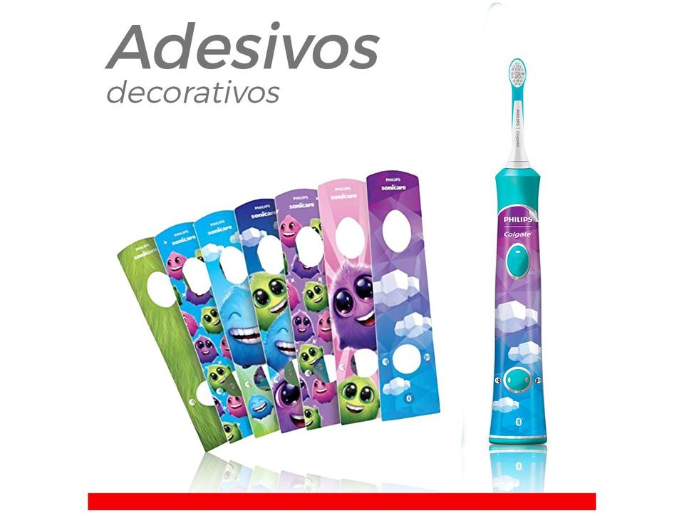 Escova de dente Elétrica Philips Colgate SonicPro Kids 1 Unidade - 4