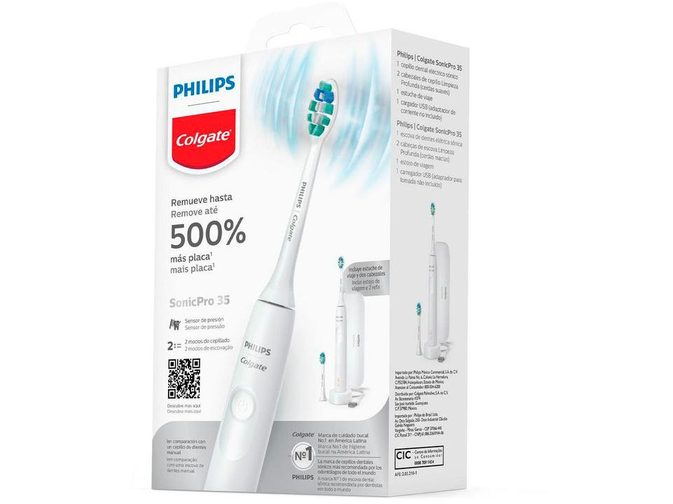 Escova de Dente Elétrica Recarregável Colgate Philips SonicPro 35 - 2