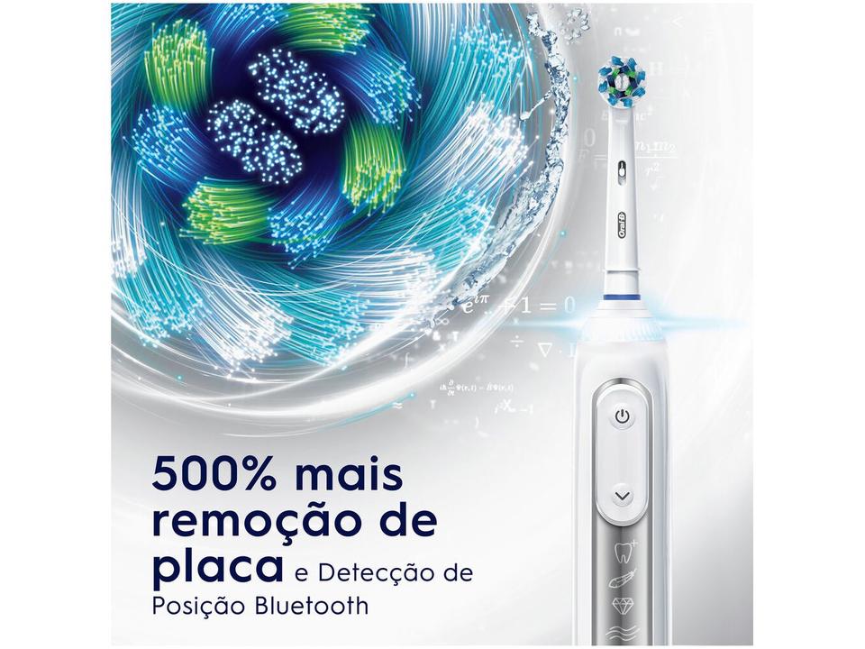 Escova de Dente Elétrica Recarregável Oral-B Genius 8000 com Estojo de Viagem com Refil - 9