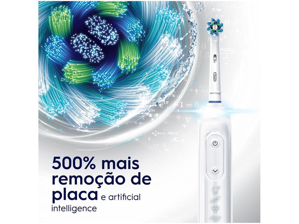 Escova de Dente Elétrica Recarregável Oral-B Genius X com Estojo de Viagem com Refil - 5