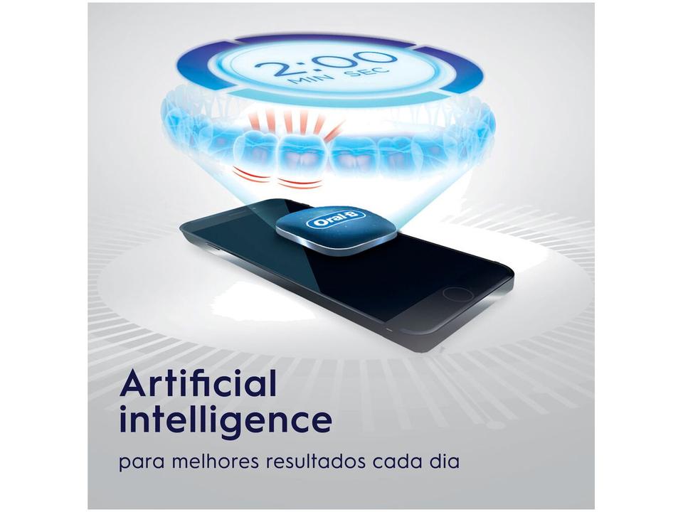 Escova de Dente Elétrica Recarregável Oral-B Genius X com Estojo de Viagem com Refil - 6