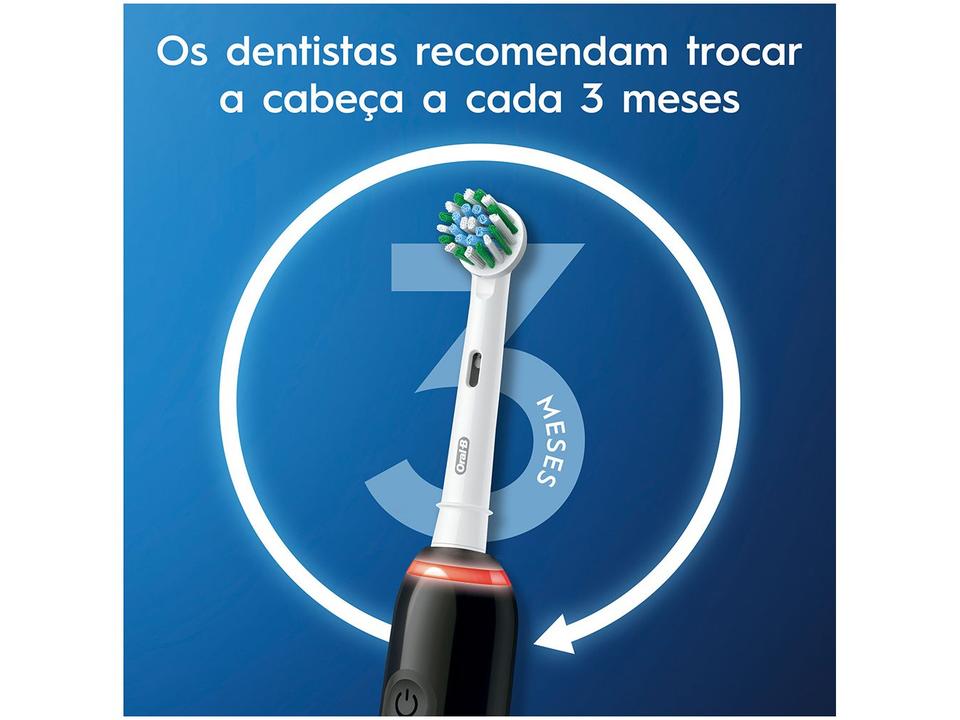 Escova de Dente Elétrica Recarregável Oral-B - Pro 2000 2 Refis - 220 V - 6