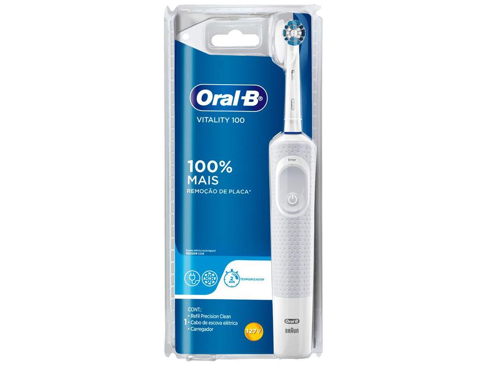 Escova de Dente Elétrica Recarregável Oral-B - Vitality 100 Precision Clean - 110 V