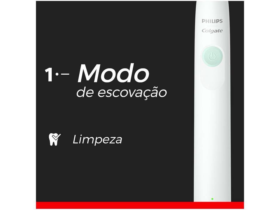 Escova de Dente Elétrica Recarregável Philips Colgate SonicPro 10 com Carregador USB - 4