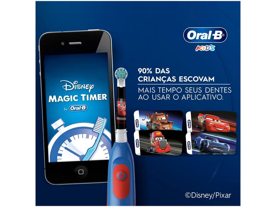 Escova de Dente Infantil Elétrica Oral-B Disney Pixar Cars 1 Unidade - 4