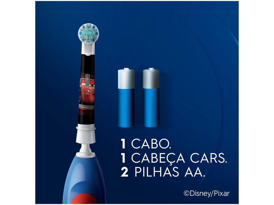 Escova de Dente Infantil Elétrica Oral-B Disney Pixar Cars 1 Unidade - 6