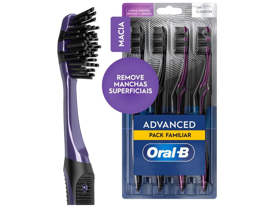 Escova de Dente Oral-B 5 Ações com Carvão 4 Unidades - 1