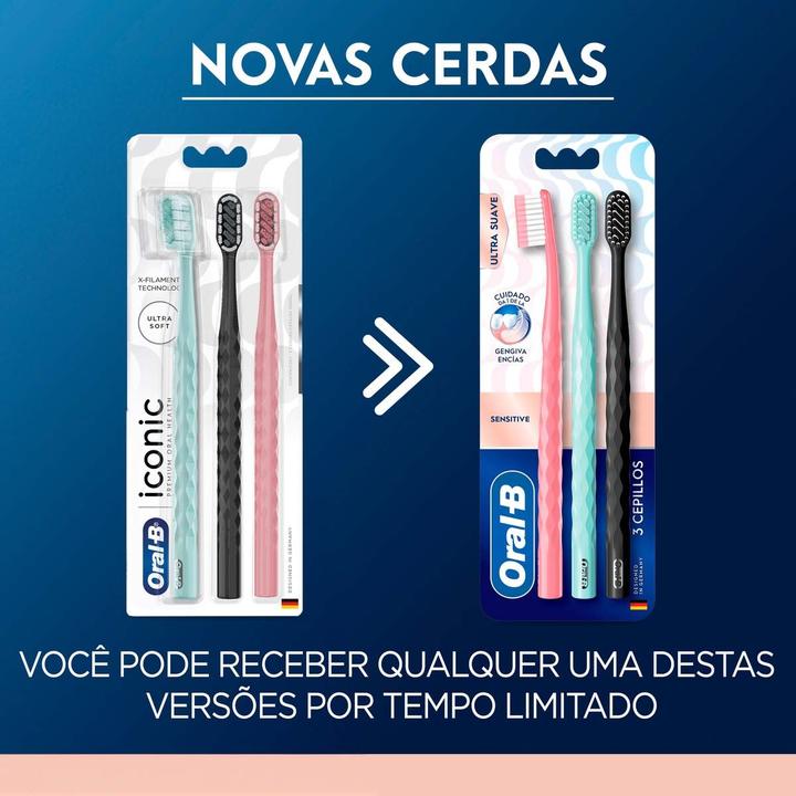 Escova de Dente Oral-B Iconic Premium 3 Unidades - 5