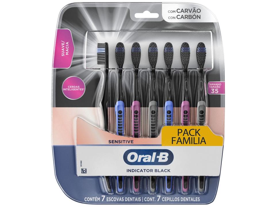 Escova de Dente Oral-B Indicator Black 7 Unidades - 8