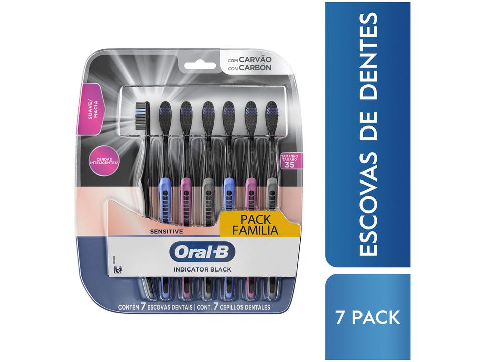 Escova de Dente Oral-B Indicator Black 7 Unidades - 1