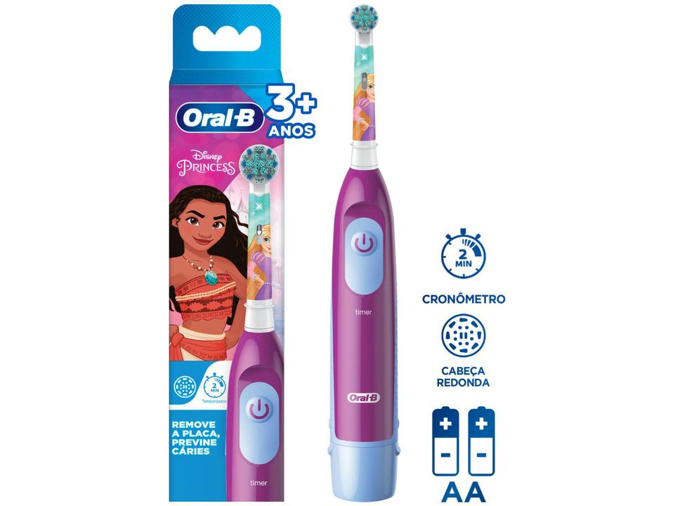 Escova Dental A Pilhas Infantil Elétrica Oral-B Disney Princess 1 Unidade - 9