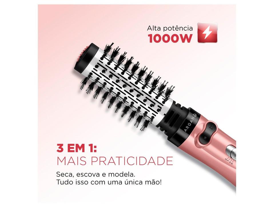 Escova Rotativa Mondial Golden Rose ER-12-GR 1000W Cerâmica com Argan - 1