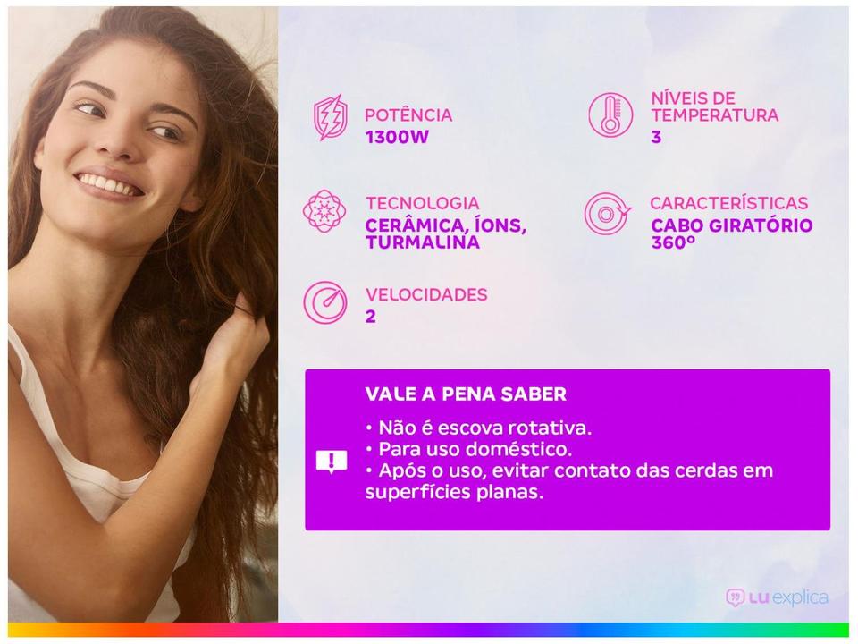 Escova Secadora Britânia BEC02PR 1300W - 2