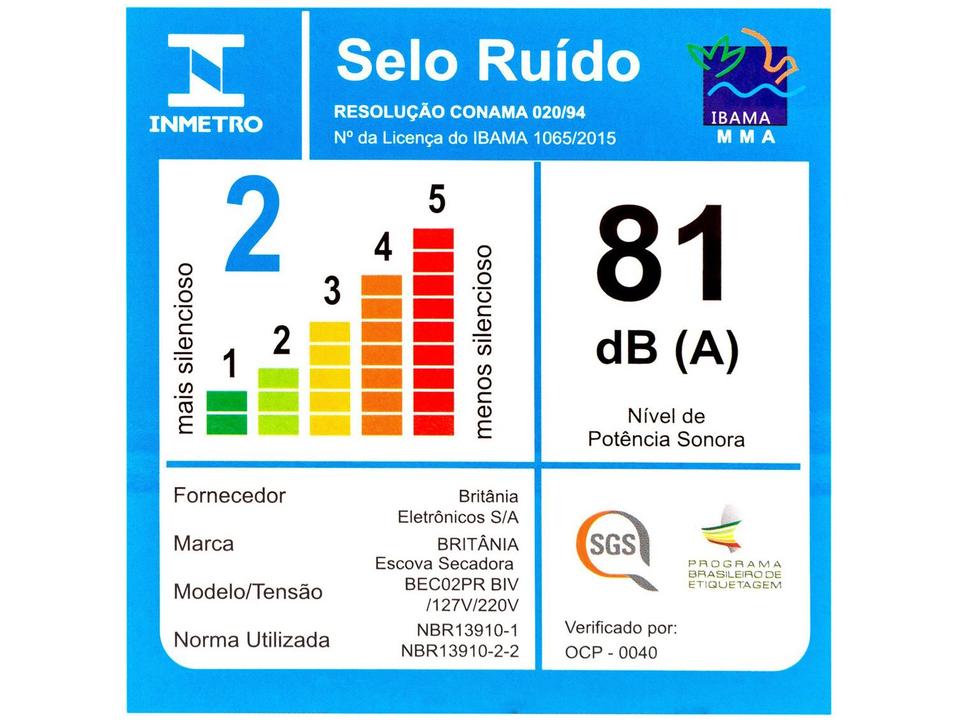 Escova Secadora Britânia BEC02PR 1300W - 11