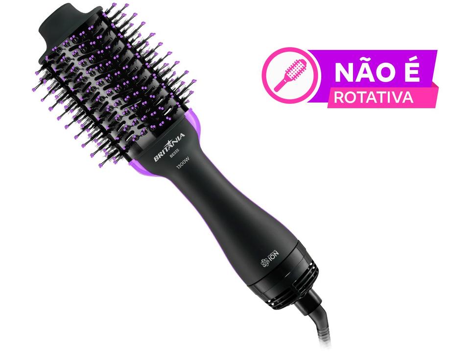 Escova Secadora Britânia BES35 1300W 2 Velocidades 3 Níveis de Temperatura Tourmaline Íon - 1