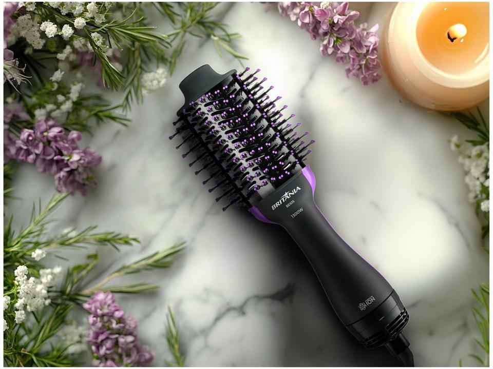 Escova Secadora Britânia BES35 1300W 2 Velocidades 3 Níveis de Temperatura Tourmaline Íon - 4