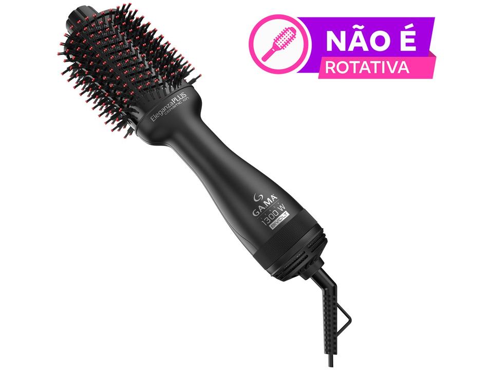 Escova Secadora GA.MA Italy Eleganza Plus 1300W 2 Velocidades 3 Níveis de Temperatura Ceramic Ion - 1