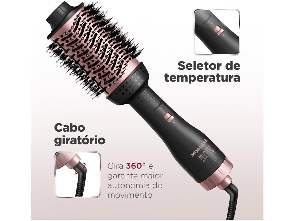 Escova Secadora Mondial Black Rose ES-14 - 1200W Cerâmica - 220 V - 7