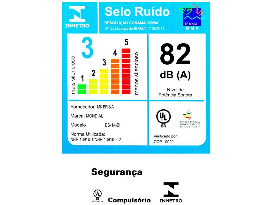 Escova Secadora Mondial ES-14-BI 1200W - 17
