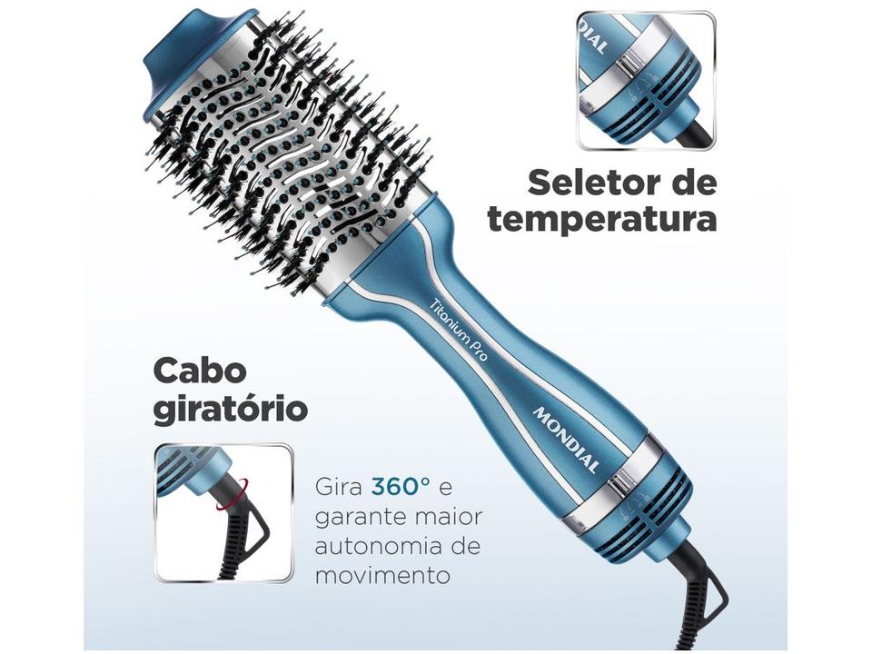 Escova Secadora Mondial ES-28 1200W 3 Velocidades Turmalina - 4