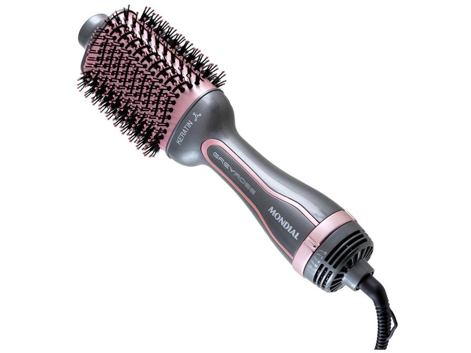 Escova Secadora Mondial Grey Rose Keratin - 9