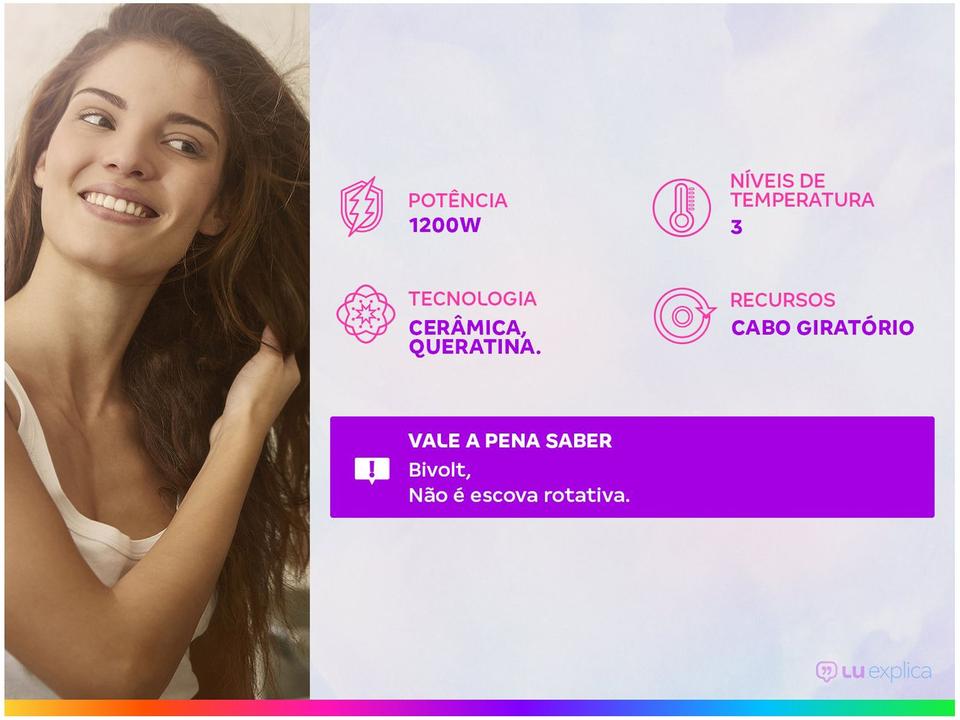 Escova Secadora Mondial Grey Rose Keratin - 2