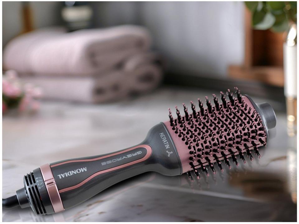 Escova Secadora Mondial Grey Rose Keratin - 3