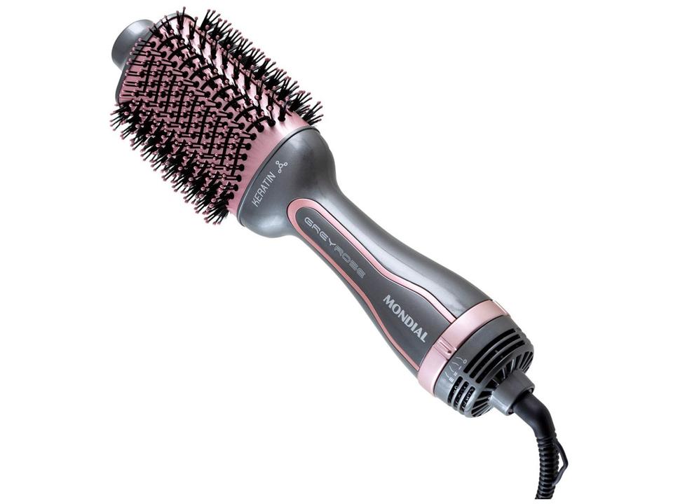 Escova Secadora Mondial Grey Rose Keratin - 9