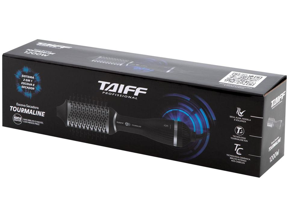 Escova Secadora Taiff Elegance Tourmaline 1200W 3 Níveis de Temperatura Tourmaline Íon - 8