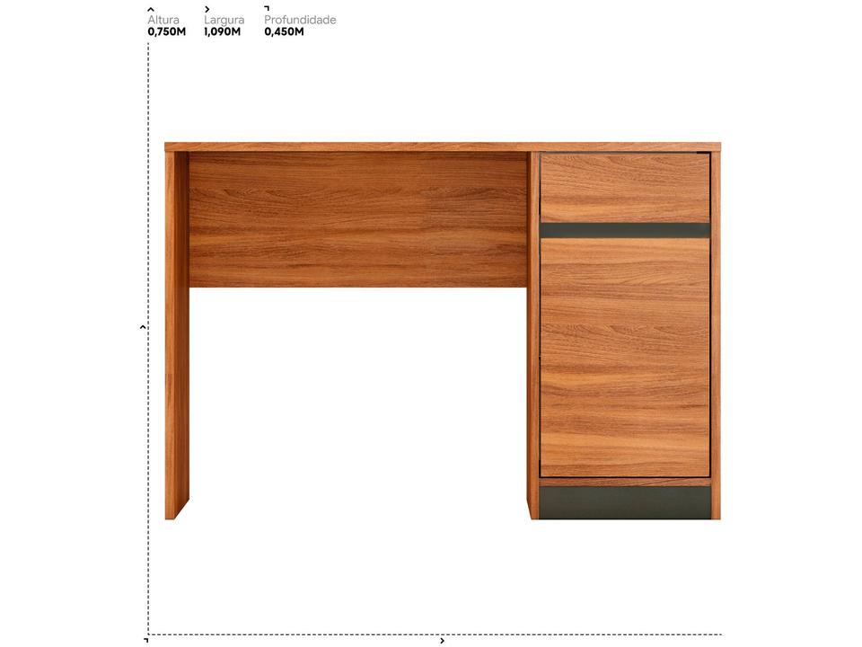 Escrivaninha 1 Gaveta 1 Porta Demóbile Office - 9