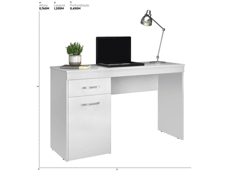 Escrivaninha 1 Gaveta 1 Porta Demobile Vitória - 6