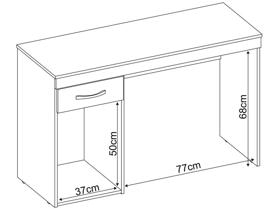 Escrivaninha 1 Gaveta 1 Porta Demobile Vitória - 9