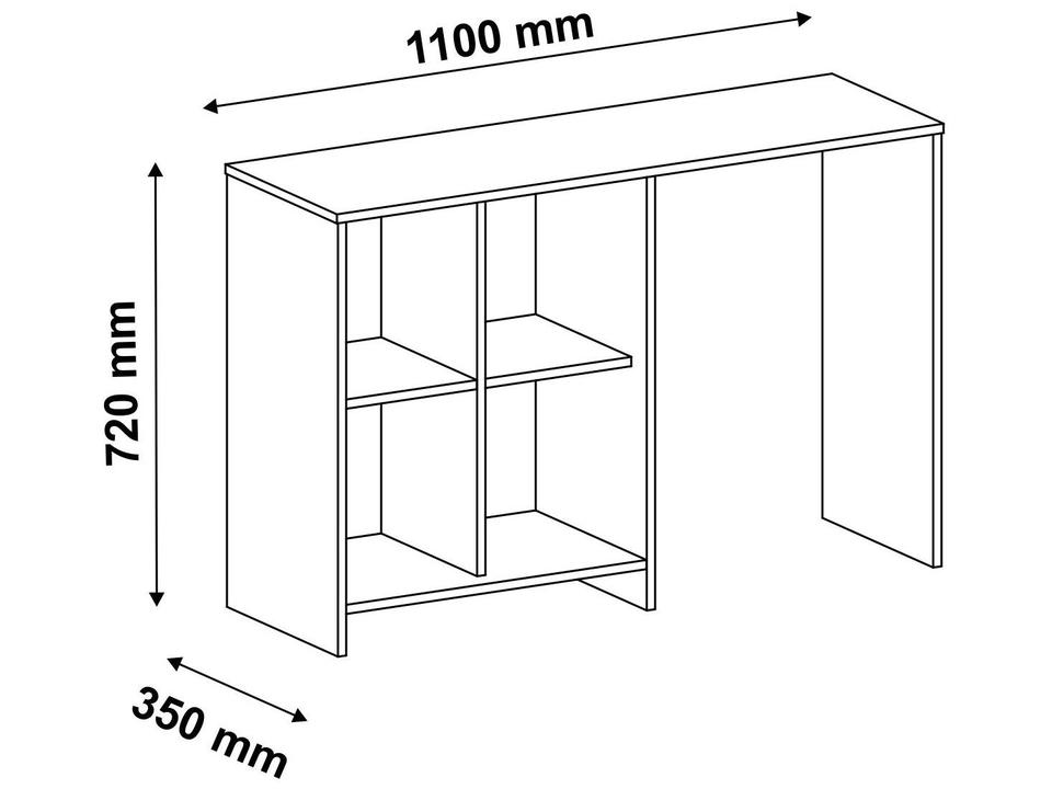 Escrivaninha 2 Prateleiras - Artely 3771 - 1