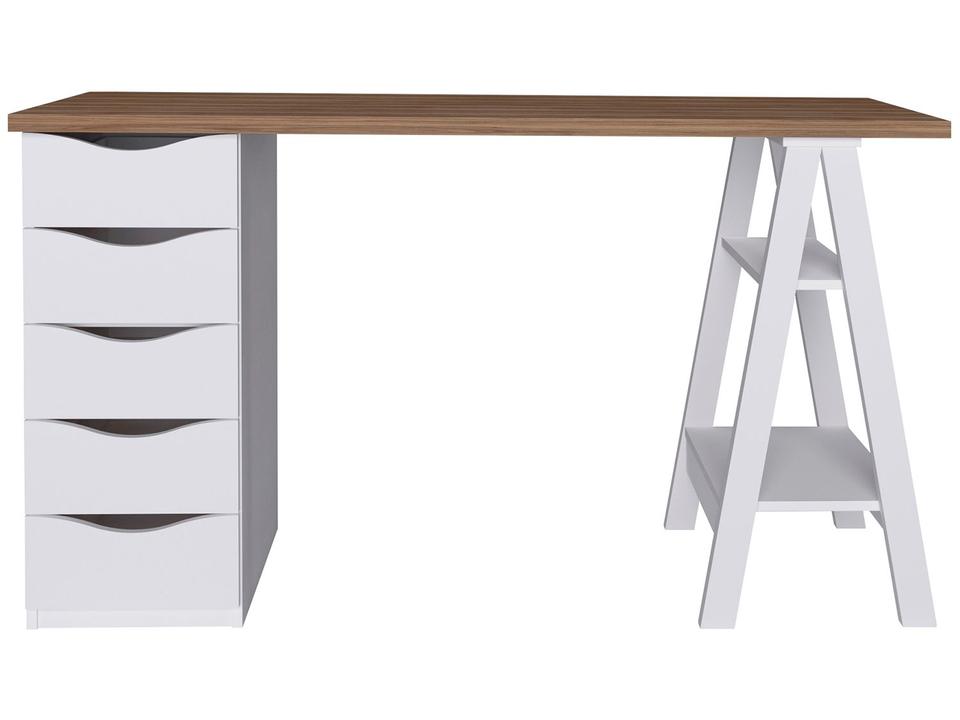 Escrivaninha 5 Gavetas 2 Prateleiras Artany - 11