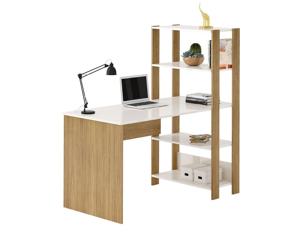 Escrivaninha de Estudo com Estante Lateral - 7