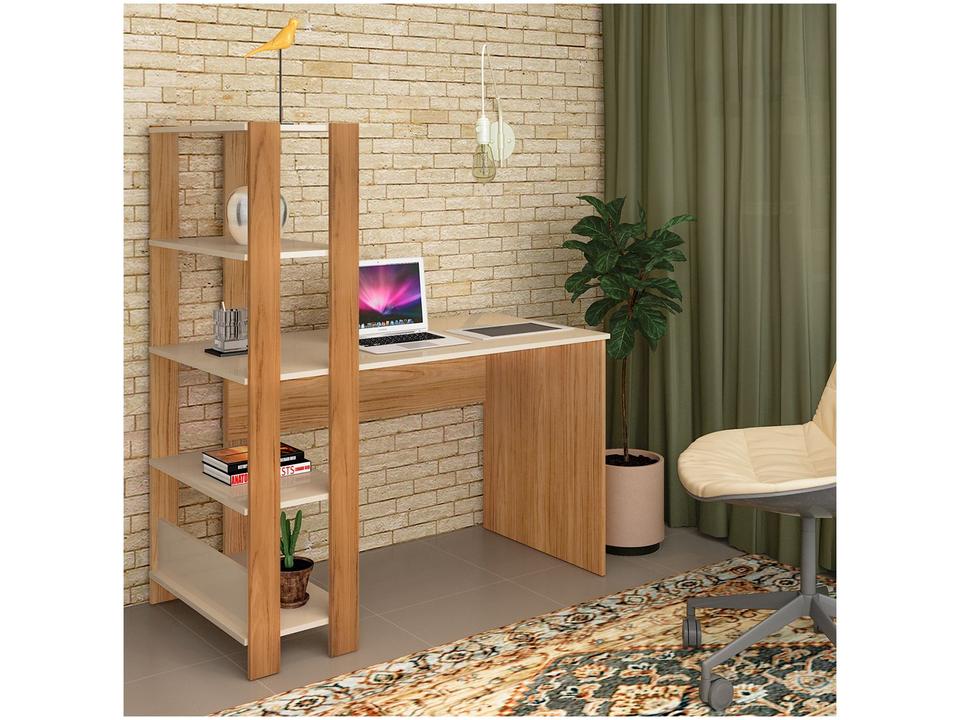 Escrivaninha de Estudo com Estante Lateral - 3