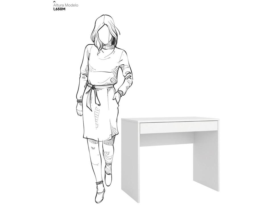 Escrivaninha Plataforma para Computador 1 Gaveta - 8