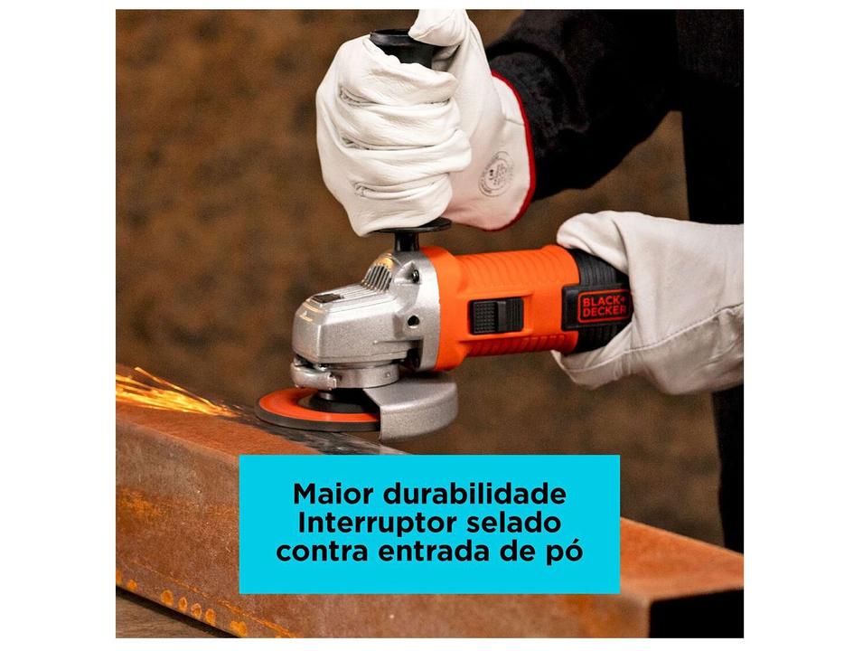 Esmerilhadeira Black+Decker Angular 920W 4 1/2” G720X - 5